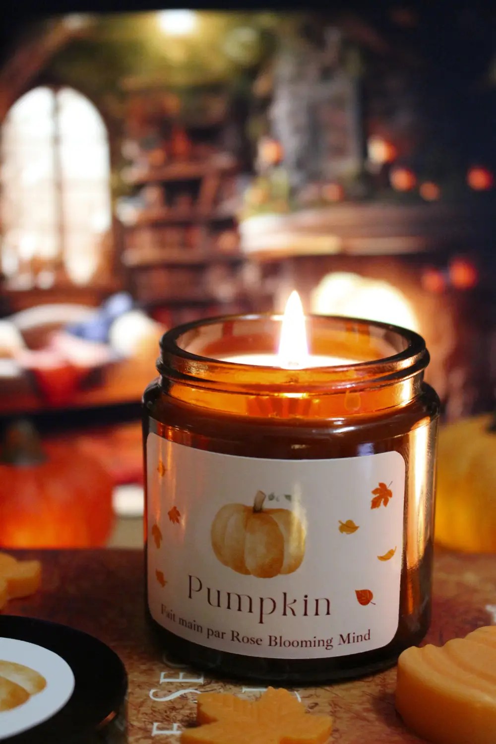 Bougie automne Rituels de saisons, roue de l'année