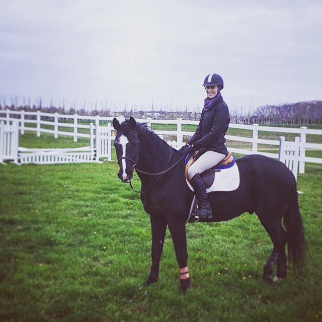 Sam enjoying a relaxing day at the farm