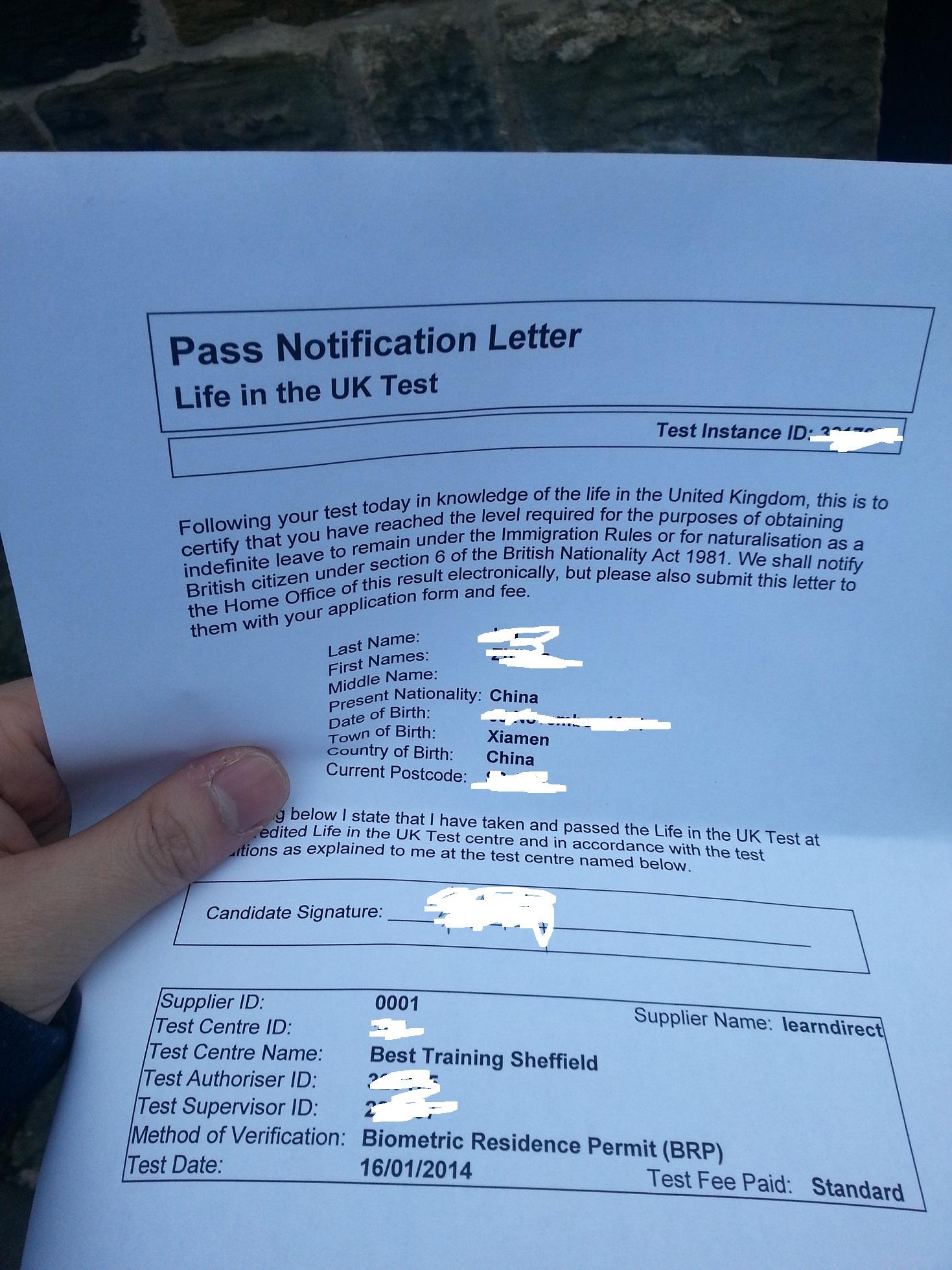 The purpose of a curriculum vitae (cv) is to provide a prospective employer with a summary of your education, employment history, skills, achievements and interests. Life In UK pass, certificate, boring test