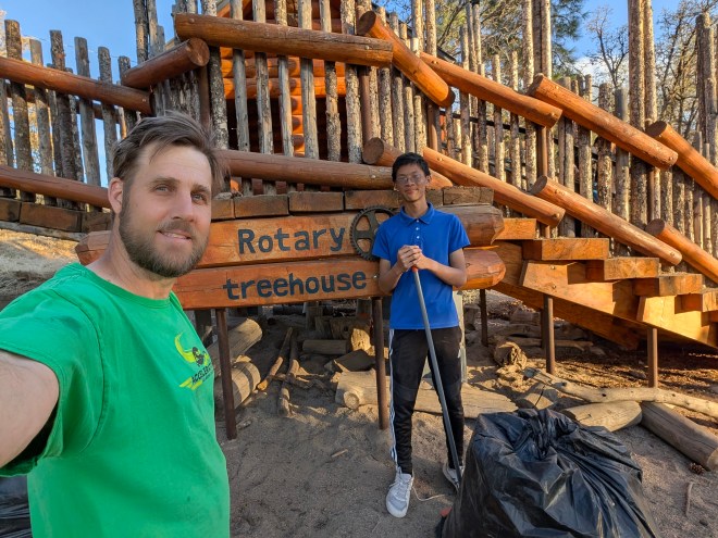 2024 Clean Up Los Alamos Day at the PEEC Treehouse