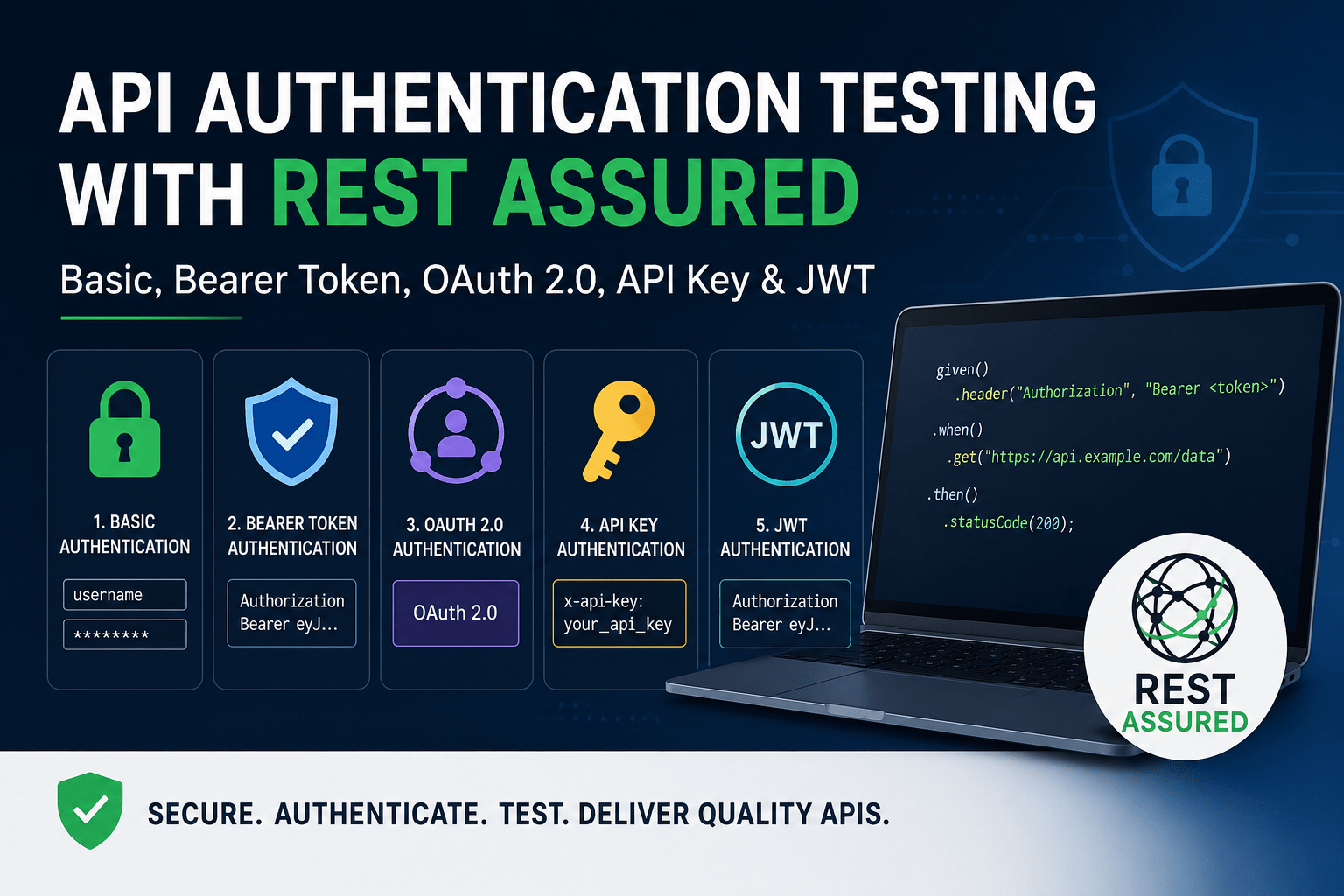 API Authentication REST Assured
