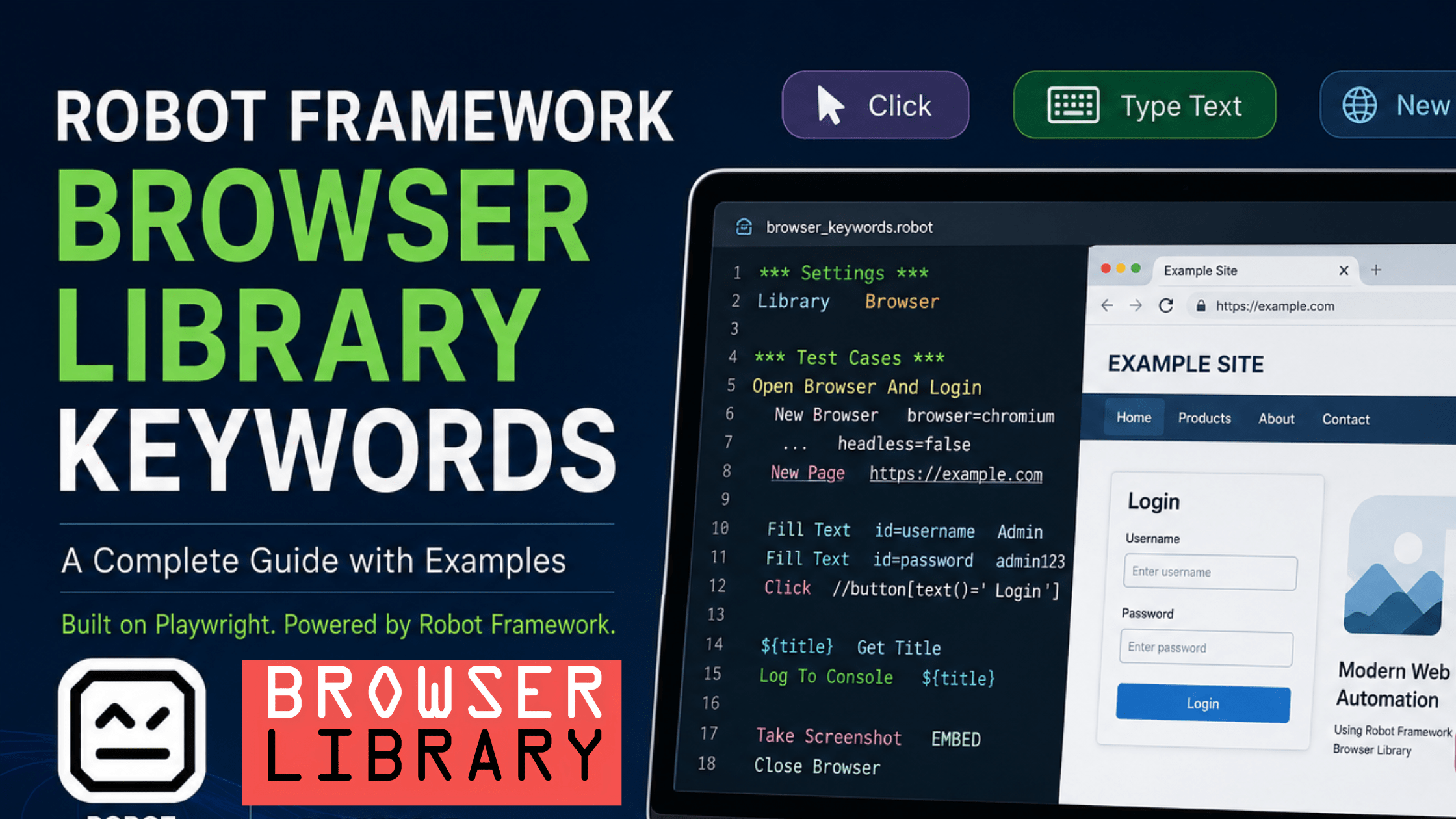 Useful Browser Library Keywords