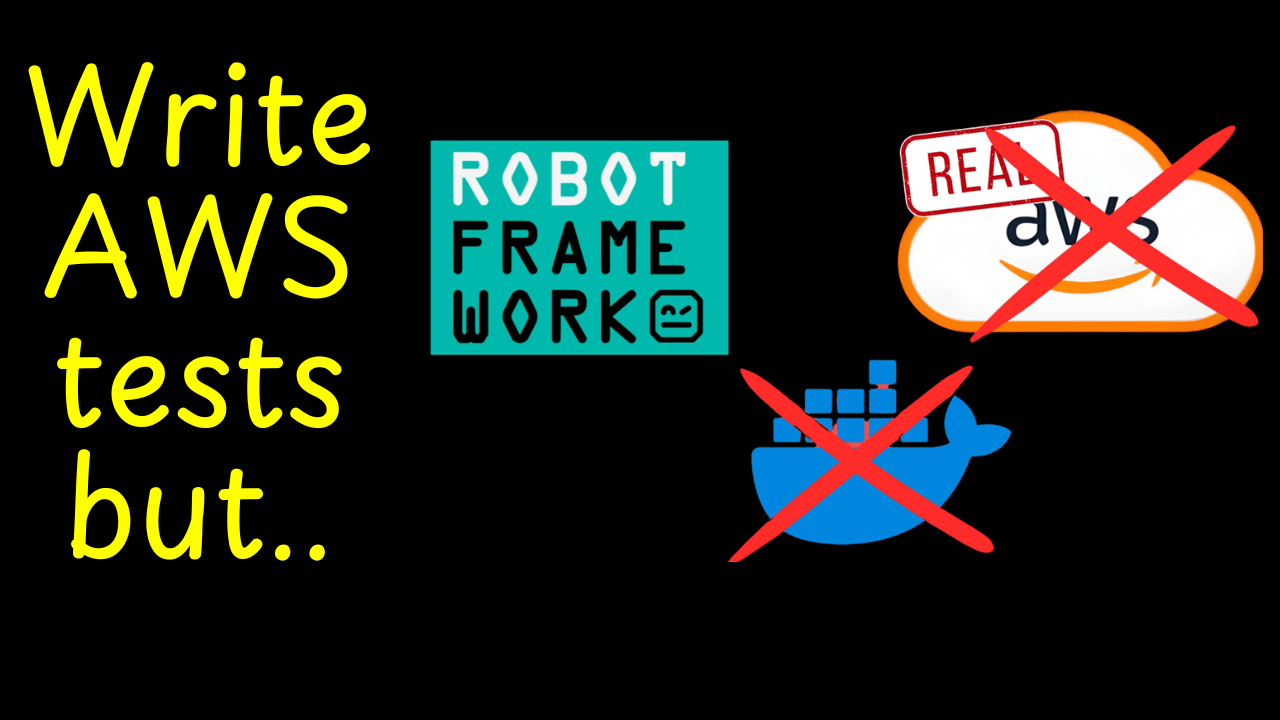 aws testing moto boto3 robot framework
