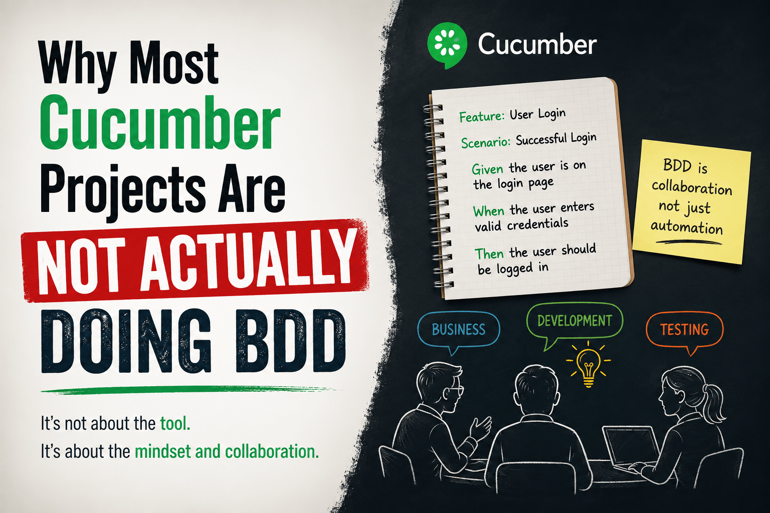 Cucumber Projects not doing BDD
