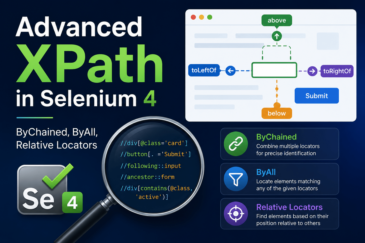 Selenium 4 XPath Advanced