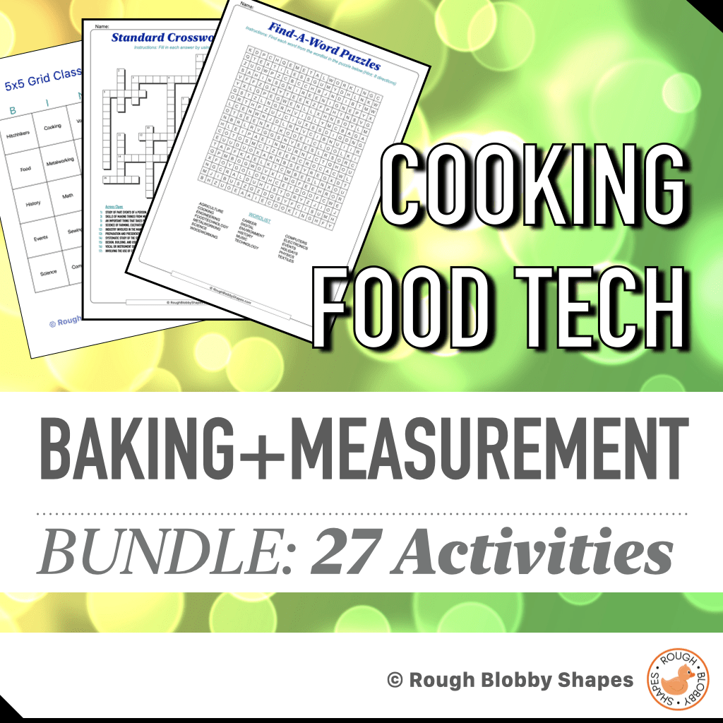 Cooking Food Tech - Baking and Measurement - Bundle