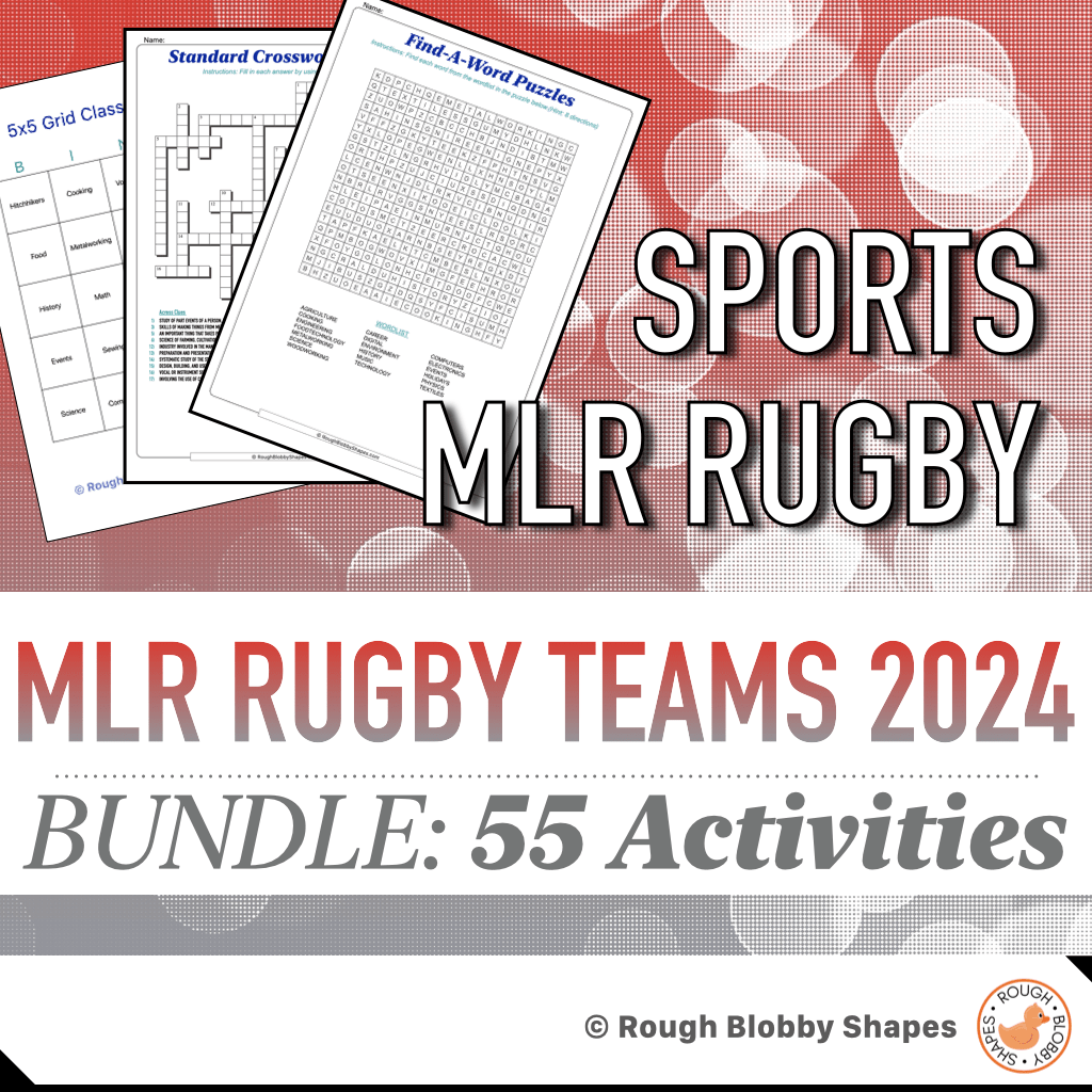 Sports - Rugby - MLR Rugby Teams 2024 - Resources Bundle