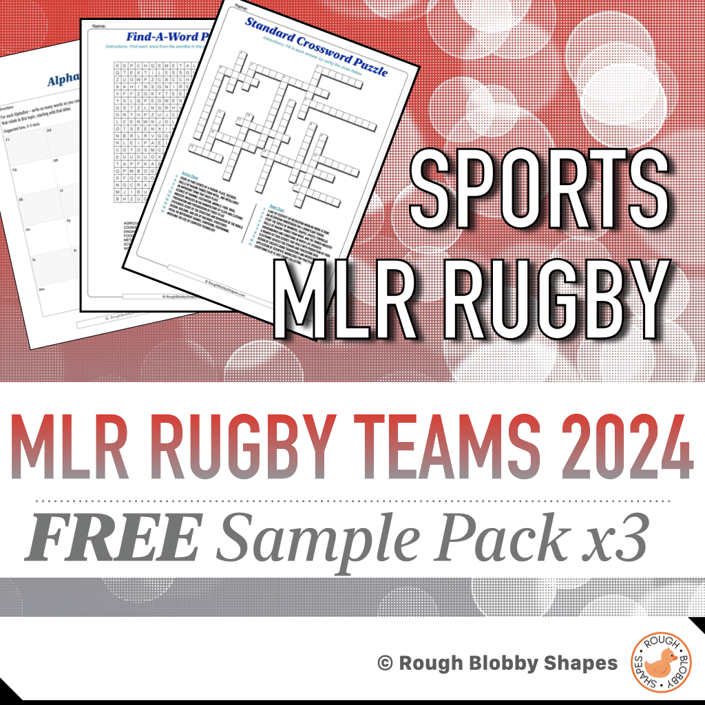 Sports - Rugby - MLR Rugby Teams 2024 - Free Sample Pack