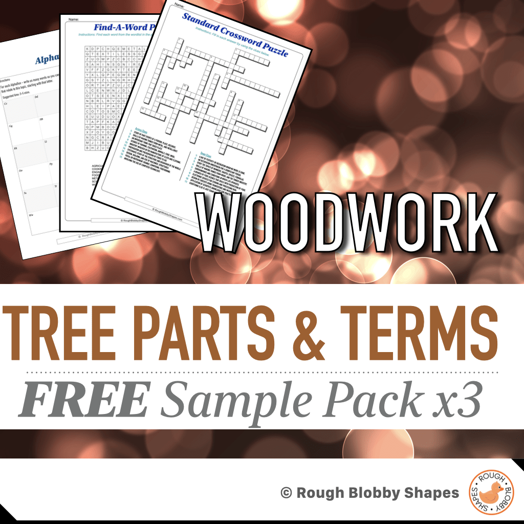 Woodwork - Tree Parts and Terms - Free Sample Pack