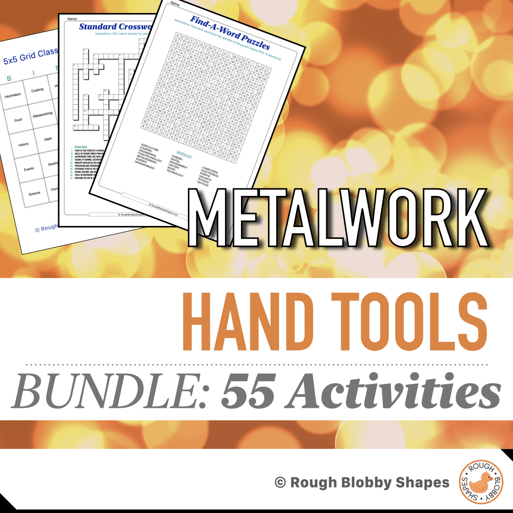 Metalwork Hand Tools - Resources Bundle
