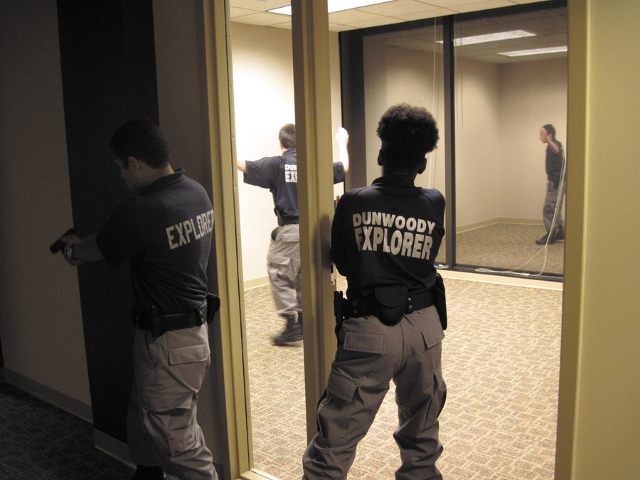 Young Explorers look and act the part of police officers - Rough Draft ...
