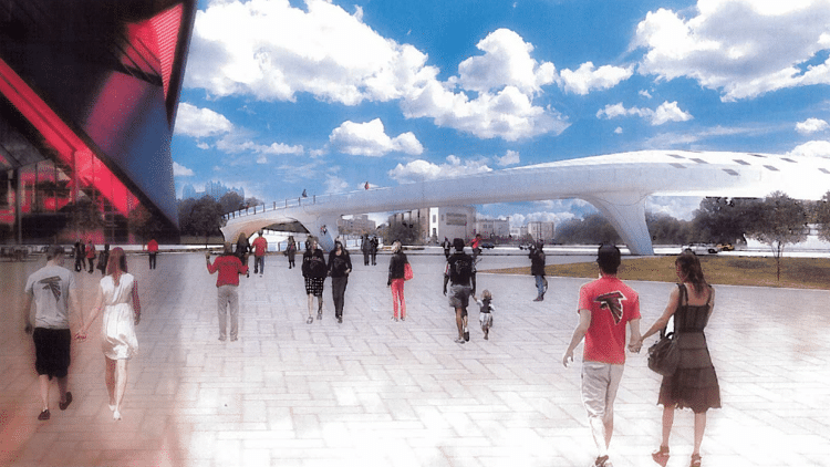 Mayor supports Northside Drive pedestrian bridge at stadium - Rough ...