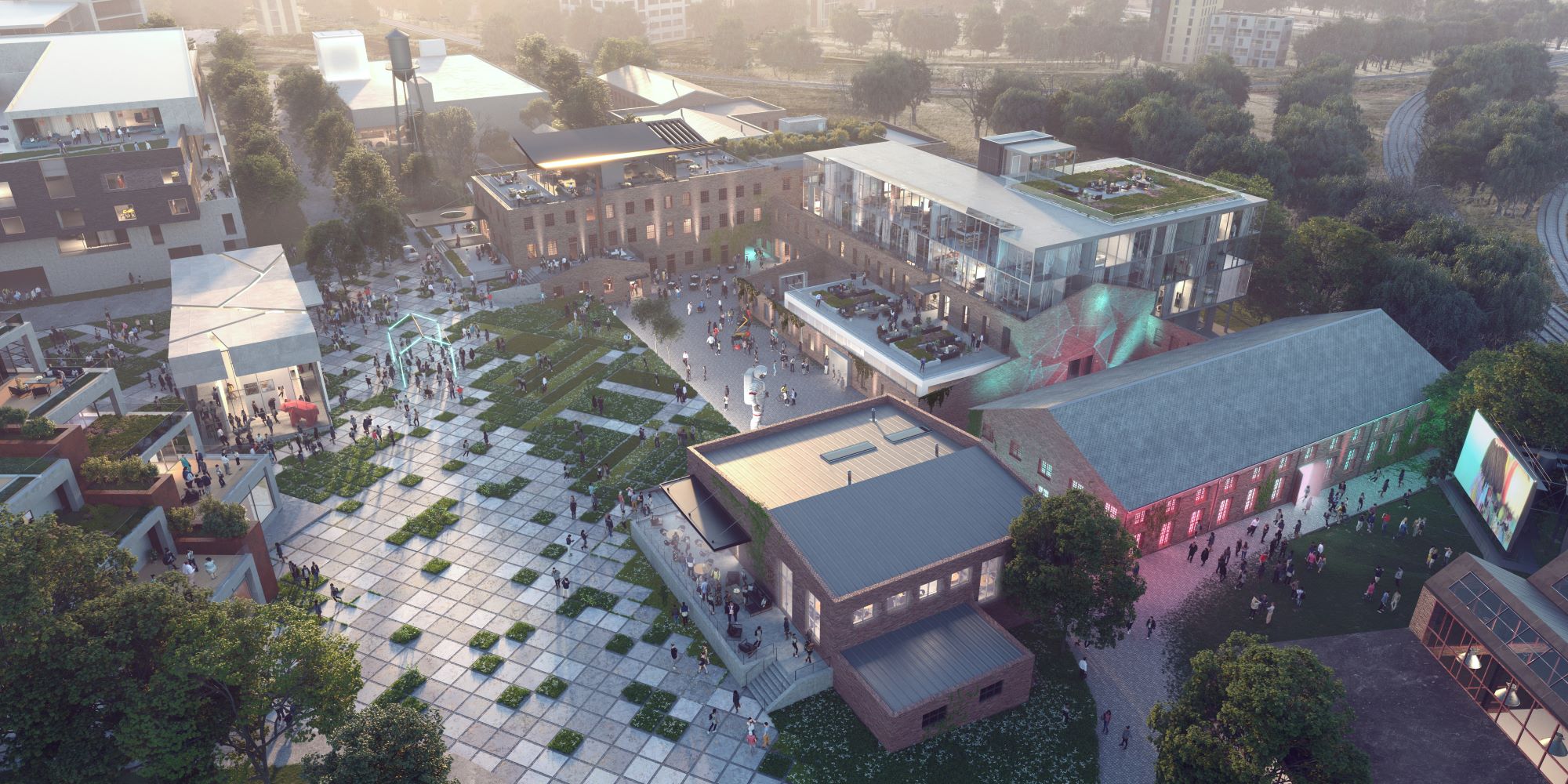 A rendering of the expanded Goat Farm.