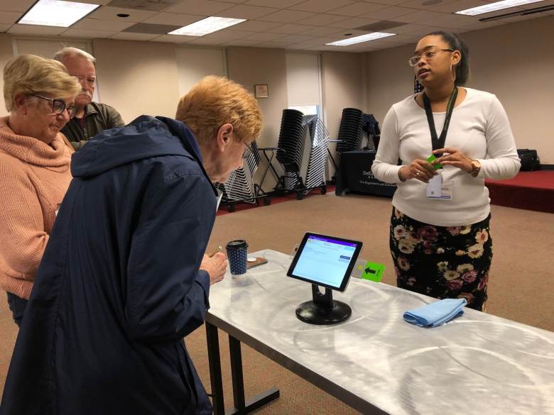 dunwoody voting demonstration