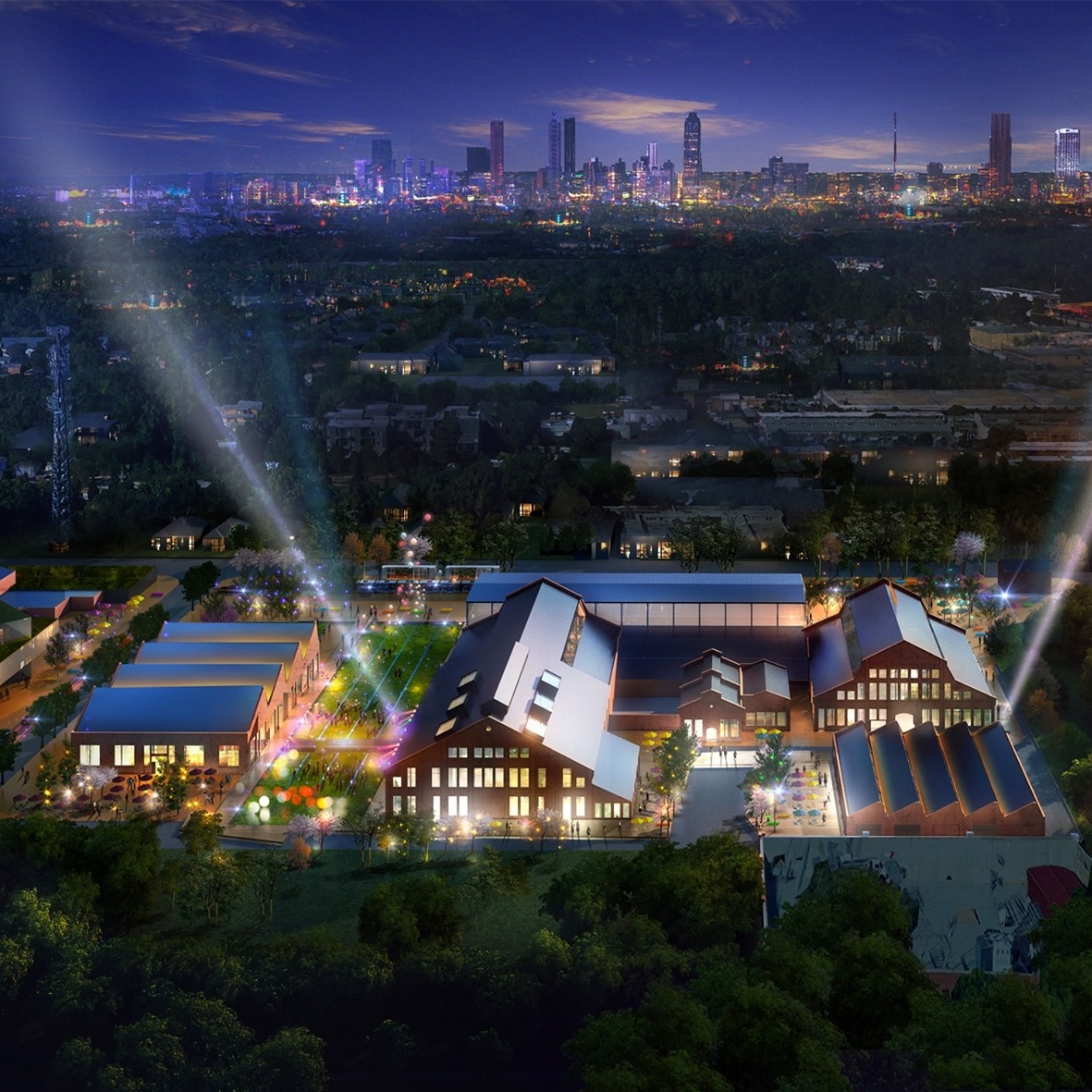 A rendering of the Pratt Pullman District.