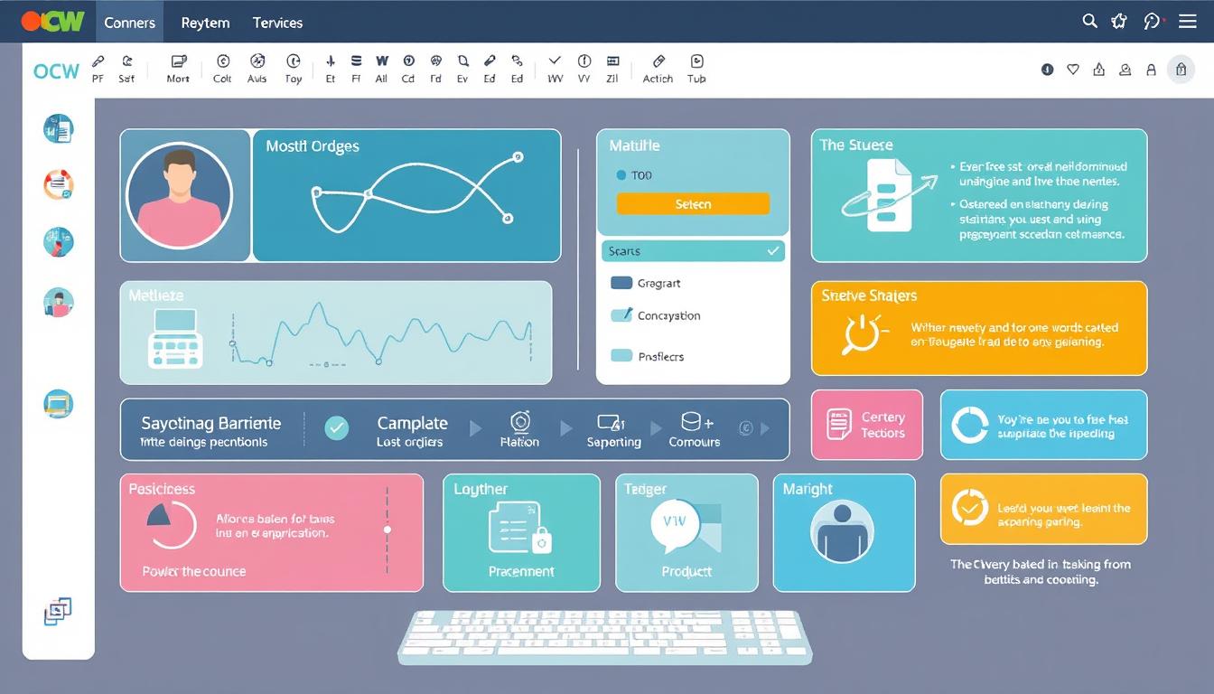 Generate an image of OCW Software interface Generate an image of OCW Software interface