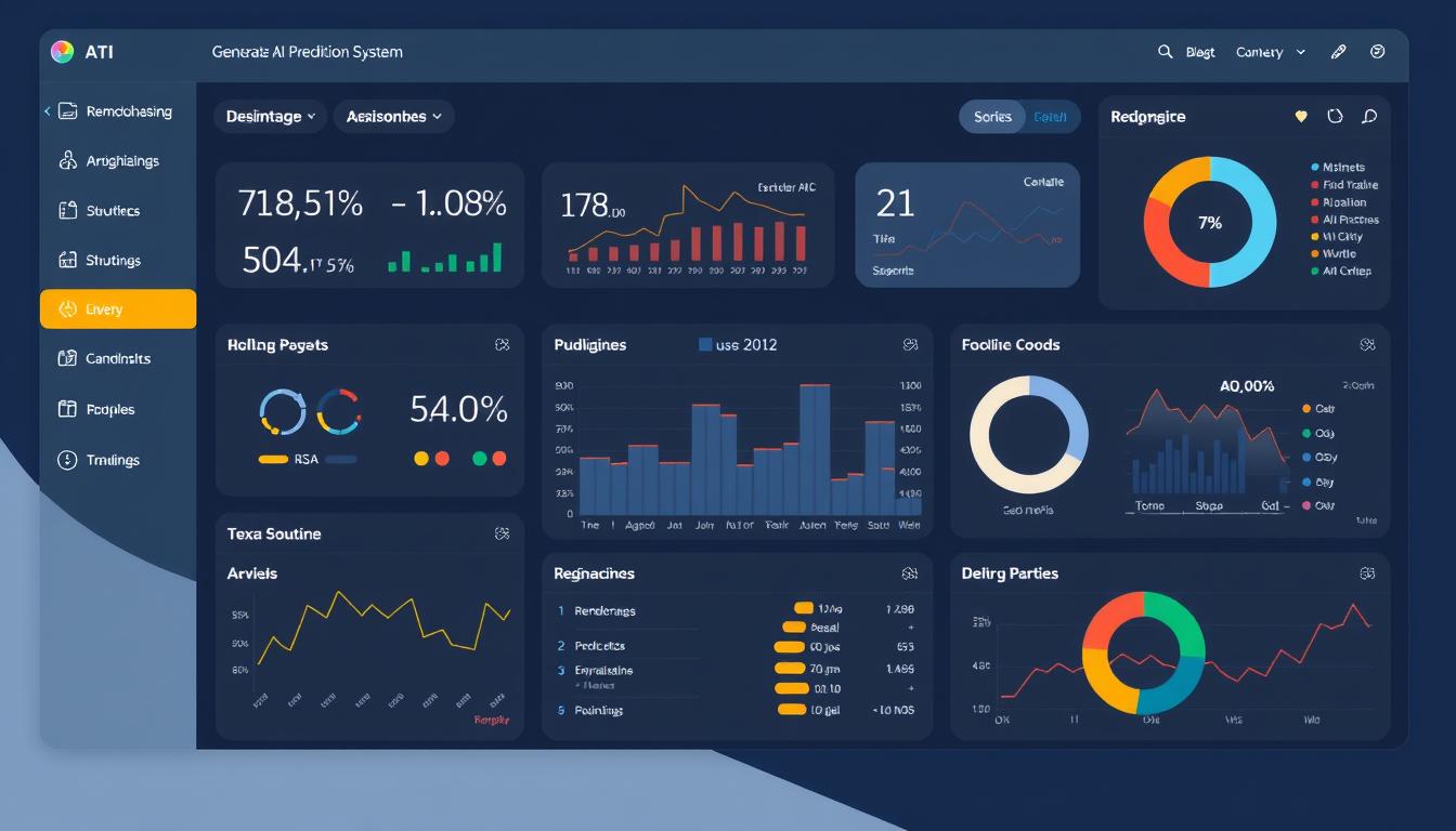 Generate an image of Romanovsky AI Prediction System dashboard Generate an image of Romanovsky AI Prediction System dashboard