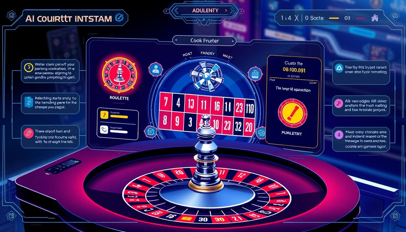 Generate an image of Romanovsky AI Roulette System interface Generate an image of Romanovsky AI Roulette System interface