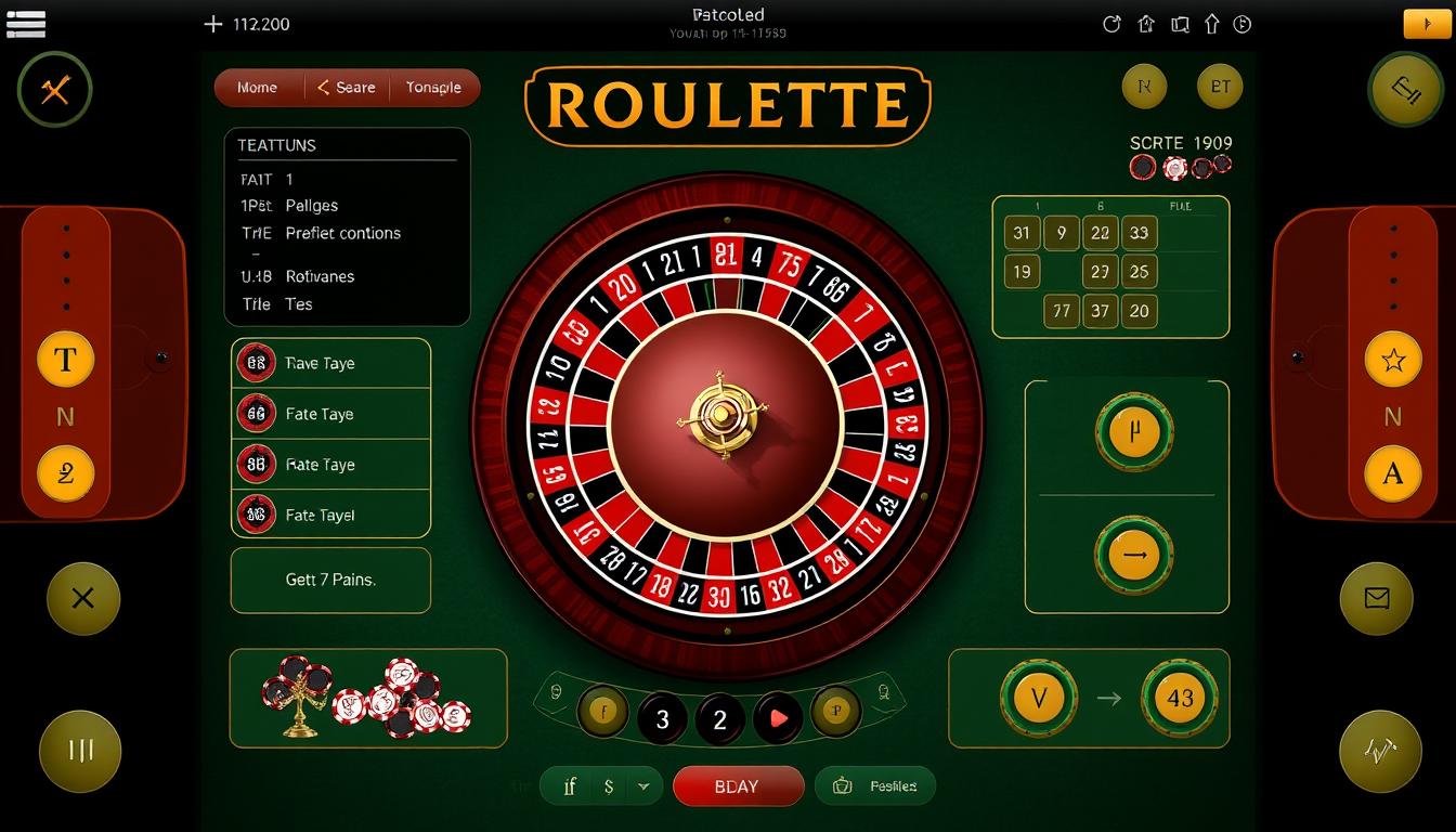 Generate an image of a roulette simulator interface with various features and tools. Generate an image of a roulette simulator interface with various features and tools.