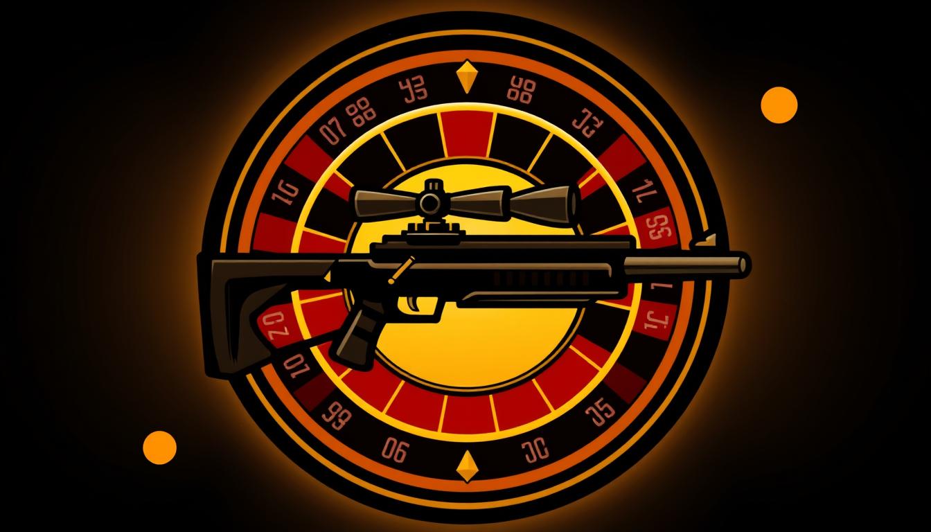 Generate an image of a sniper icon symbolizing Roulette Sniper