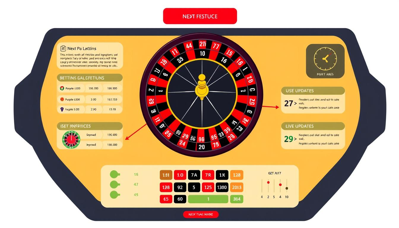 Generate an image of the Roulette Next Number Prediction Software interface.