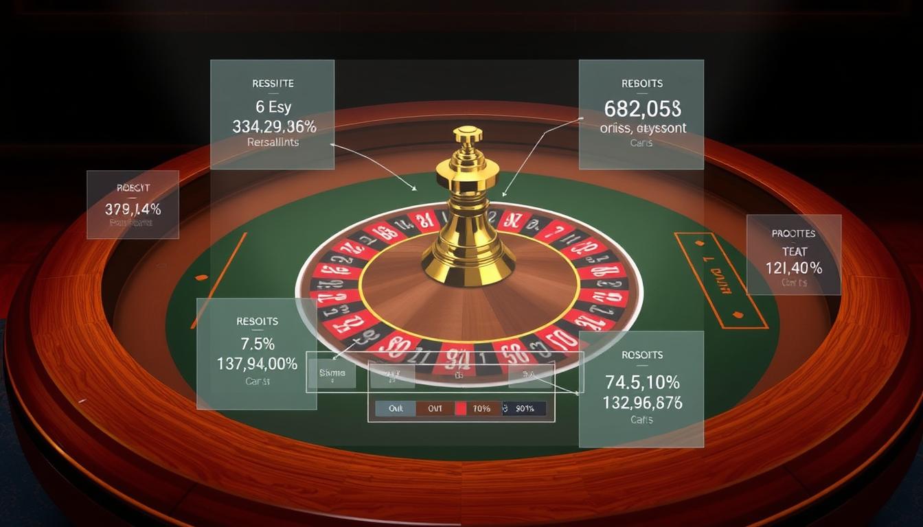 Image of a roulette table with a prediction system overlay Image of a roulette table with a prediction system overlay