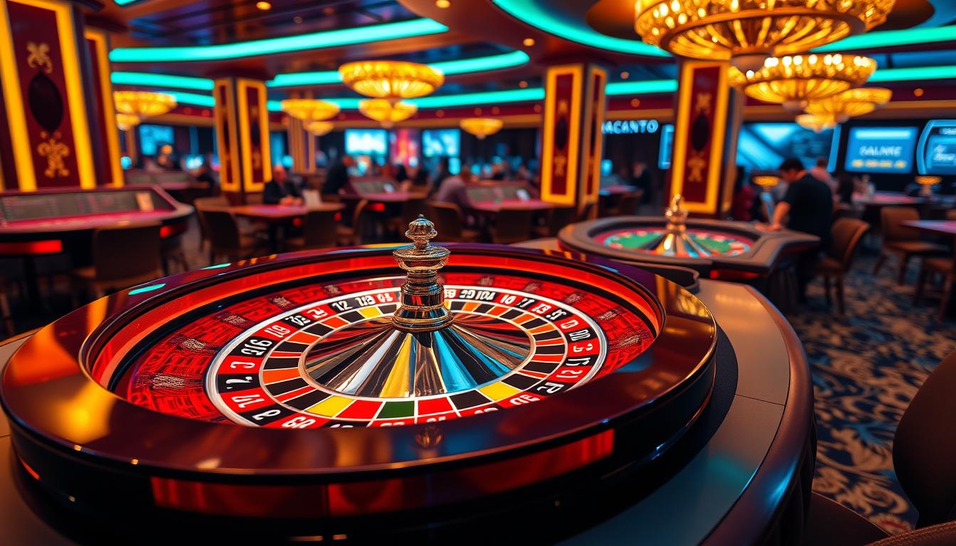 Image of a roulette table with various betting options