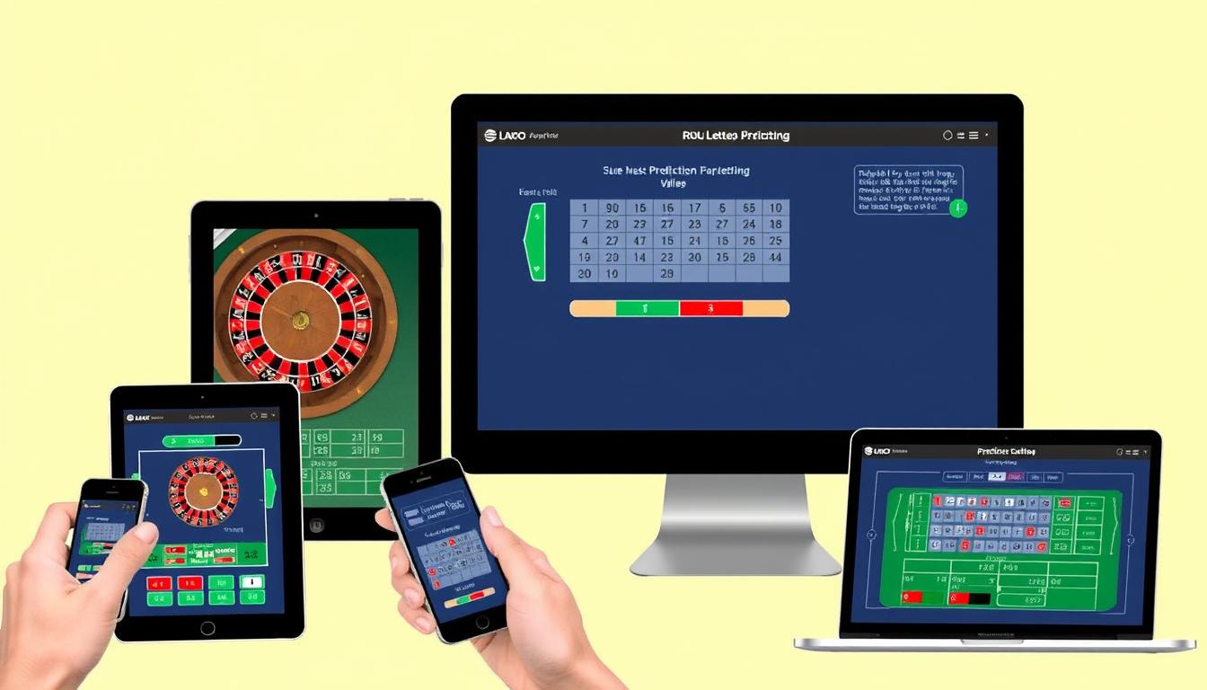 Image of various roulette prediction software options on different devices Image of various roulette prediction software options on different devices