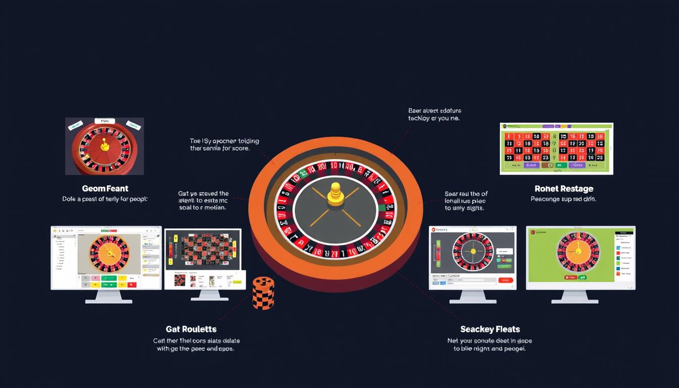Image of various roulette software options