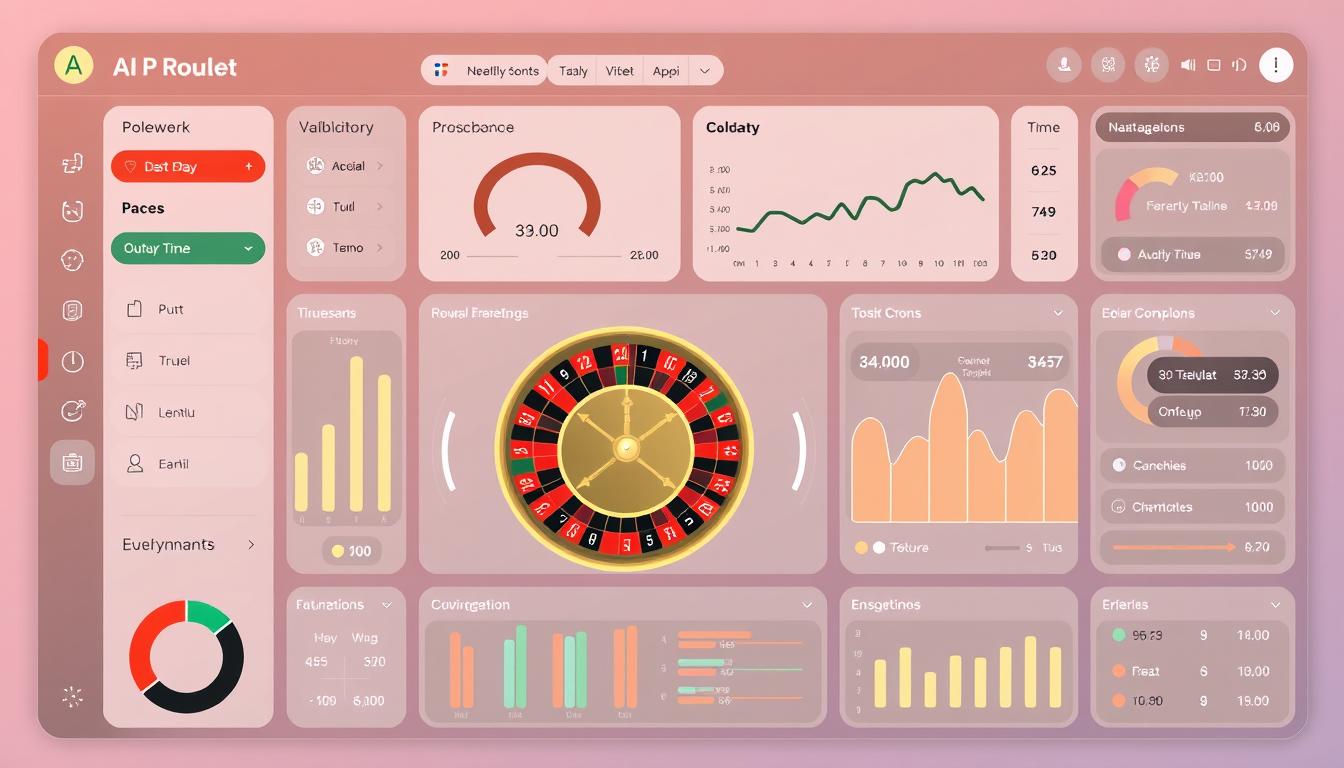 AI roulette prediction software interface