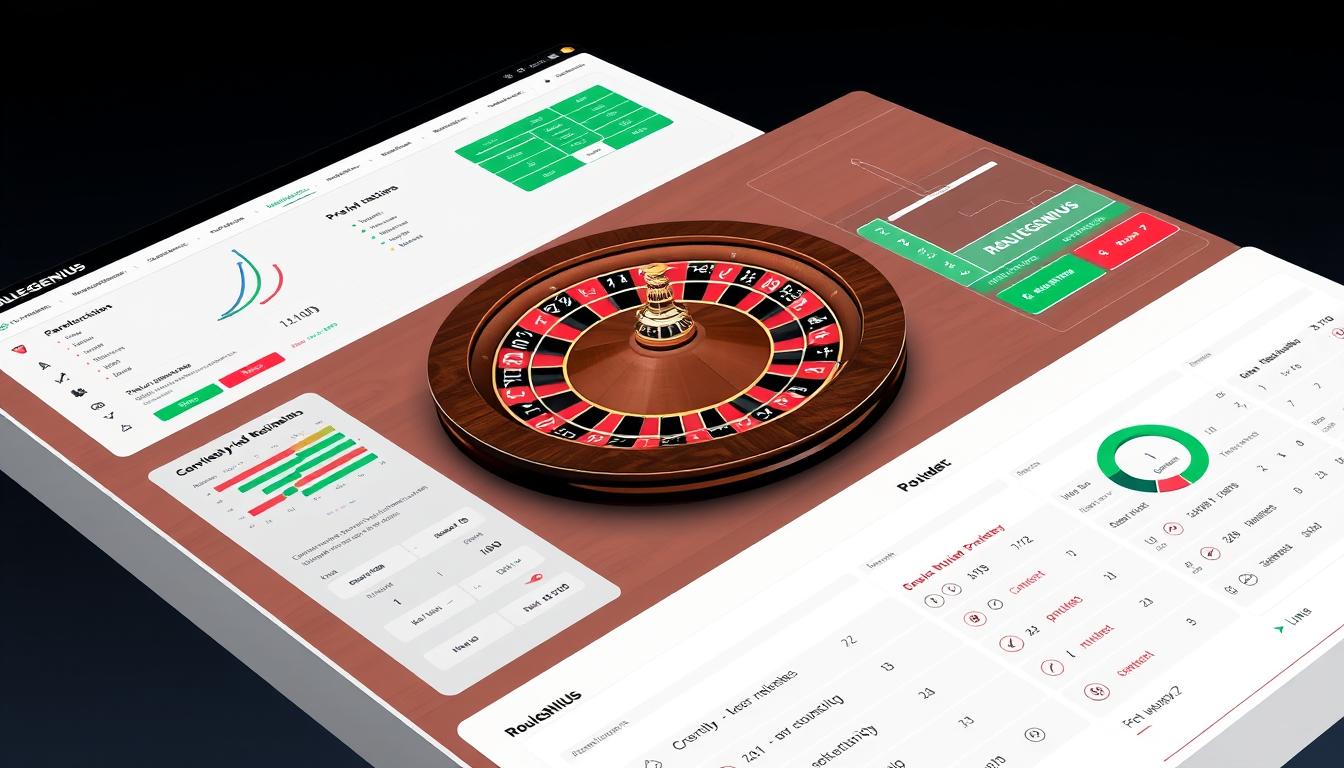Generate an image of RouleGENIUS roulette prediction software interface Generate an image of RouleGENIUS roulette prediction software interface