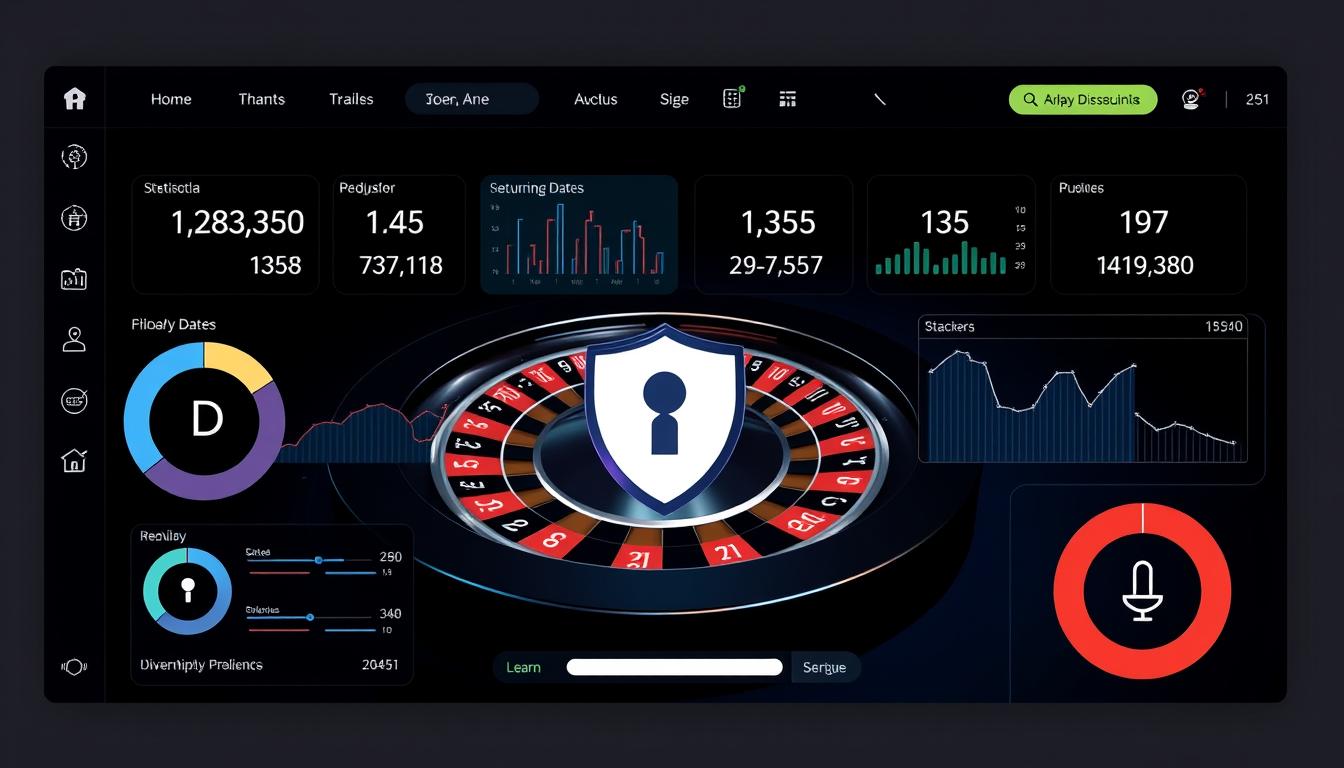 Generate an image of a secure, user-friendly interface displaying real-time roulette game statistics and predictions. Generate an image of a secure, user-friendly interface displaying real-time roulette game statistics and predictions.