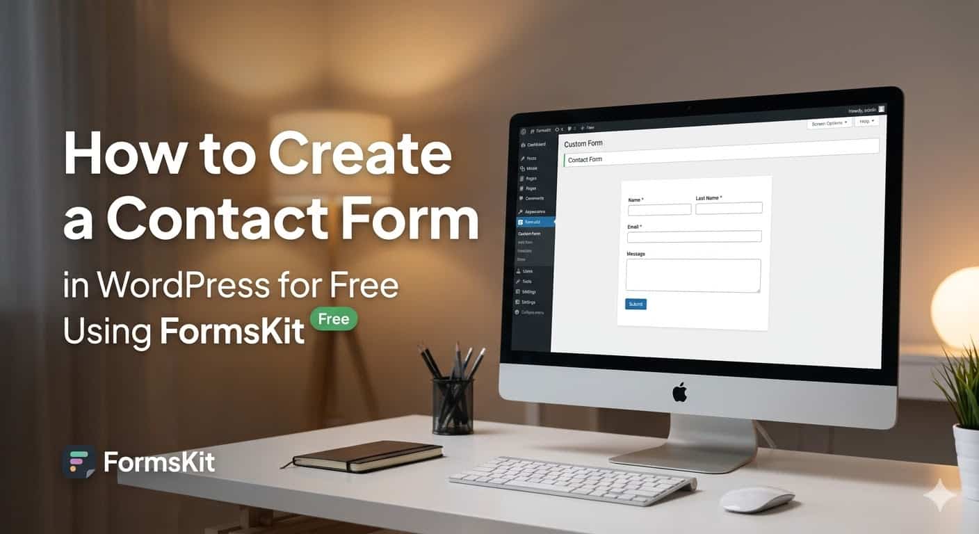 how to create a contact form in WordPress for free