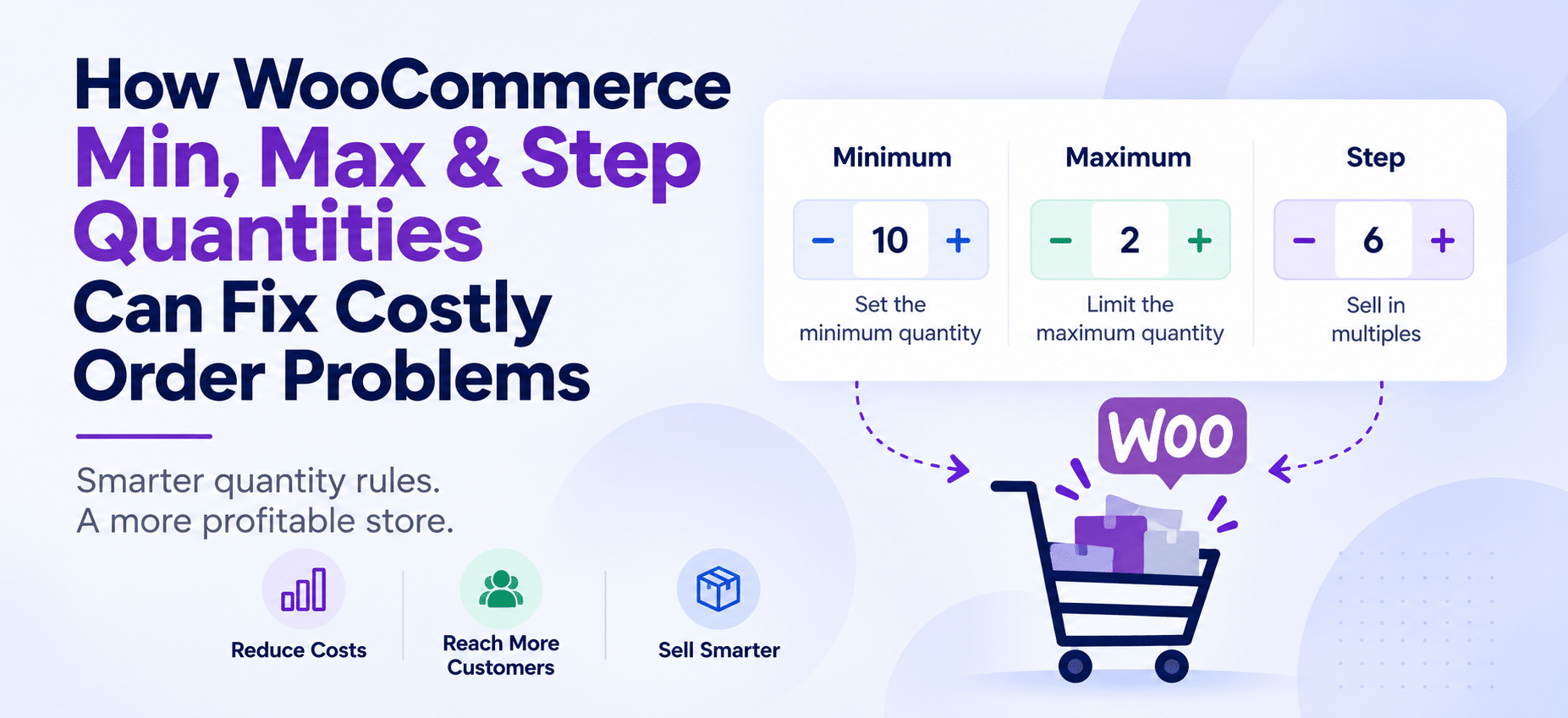 WooCommerce min max and step quantity
