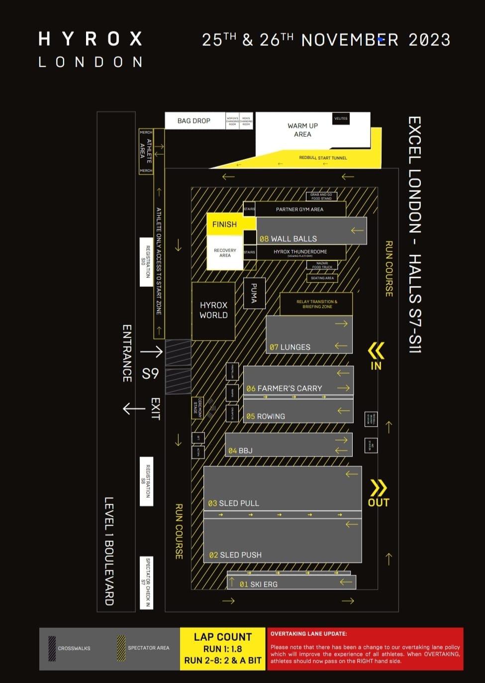 London 2023 Course Layout Image shows London 2023 Course Layout