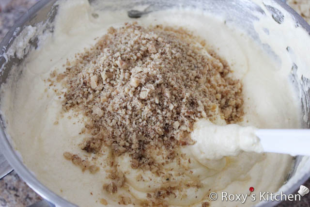 Walnut Cake - Step 5 Add ground walnuts
