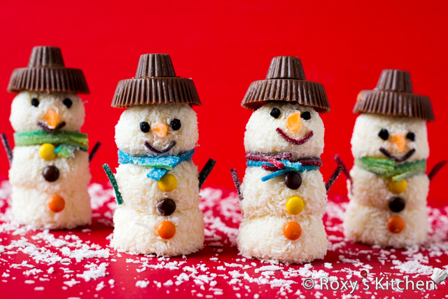 Homemade Raffaello Snowmen