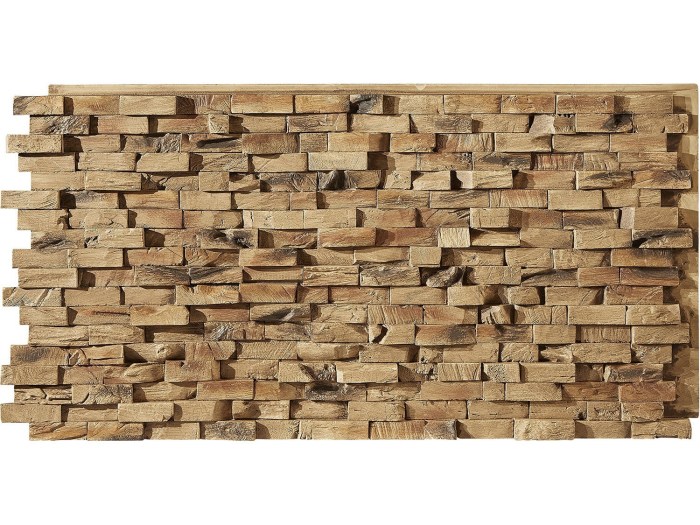 End Grain Faux Wood Wall Panel