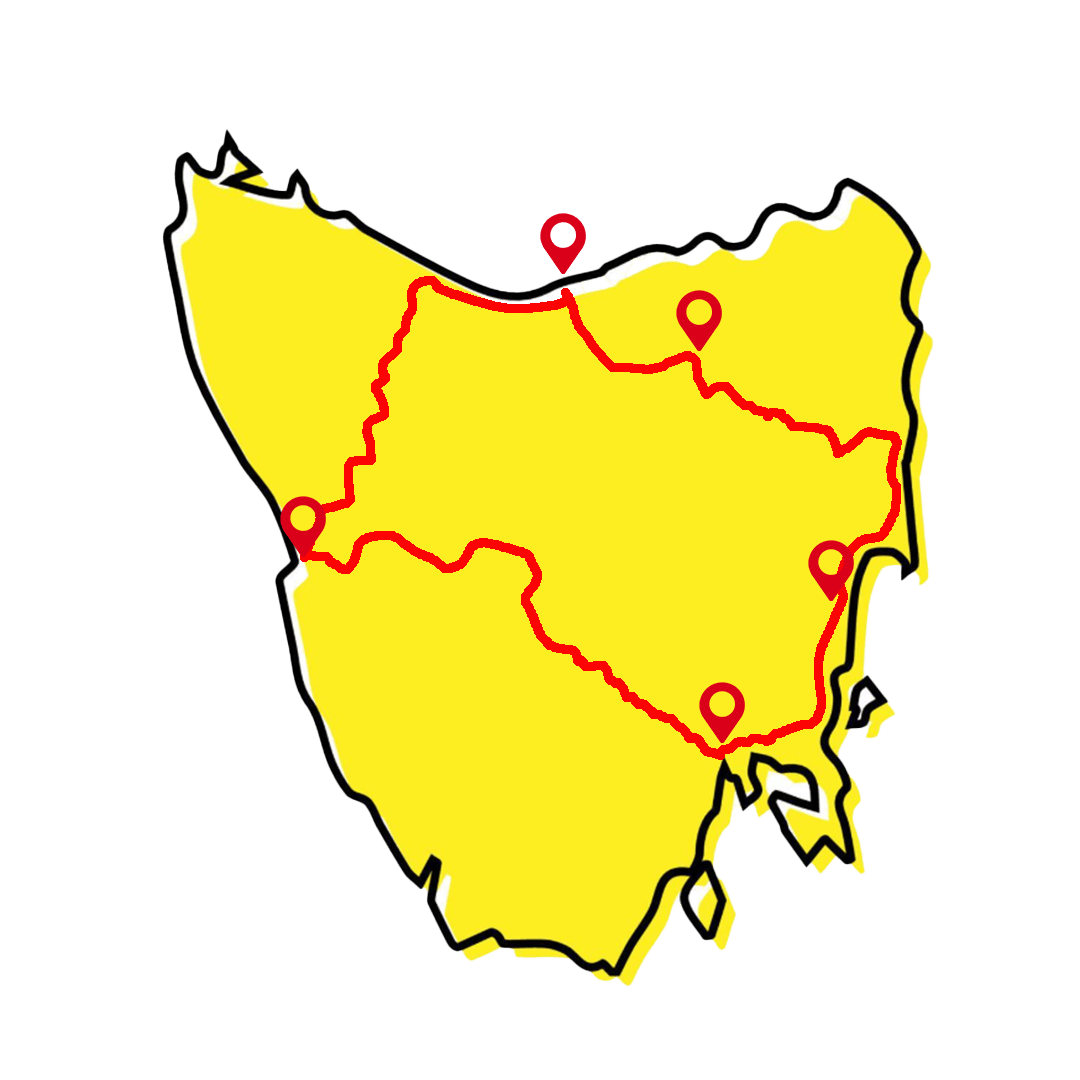 TOUR OF TASMANIA 2026 Royal Enfield Australia Mapoftass.