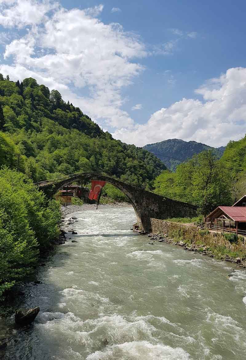 A shot of the river on Ayder Road