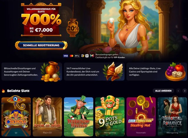 Review: Aphrodite Casino für Spieler aus Deutschland