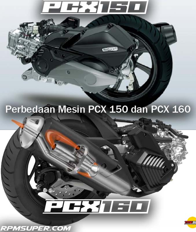 Perbedaan Mesin PCX 150 dan PCX 160