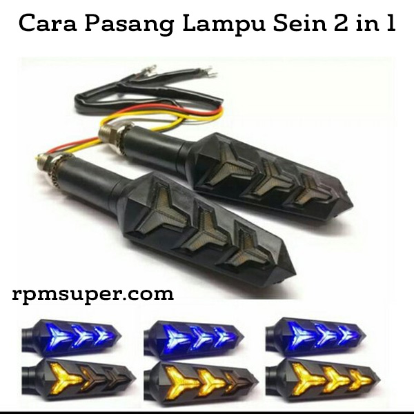 Pasang Lampu Sein 2 in 1
