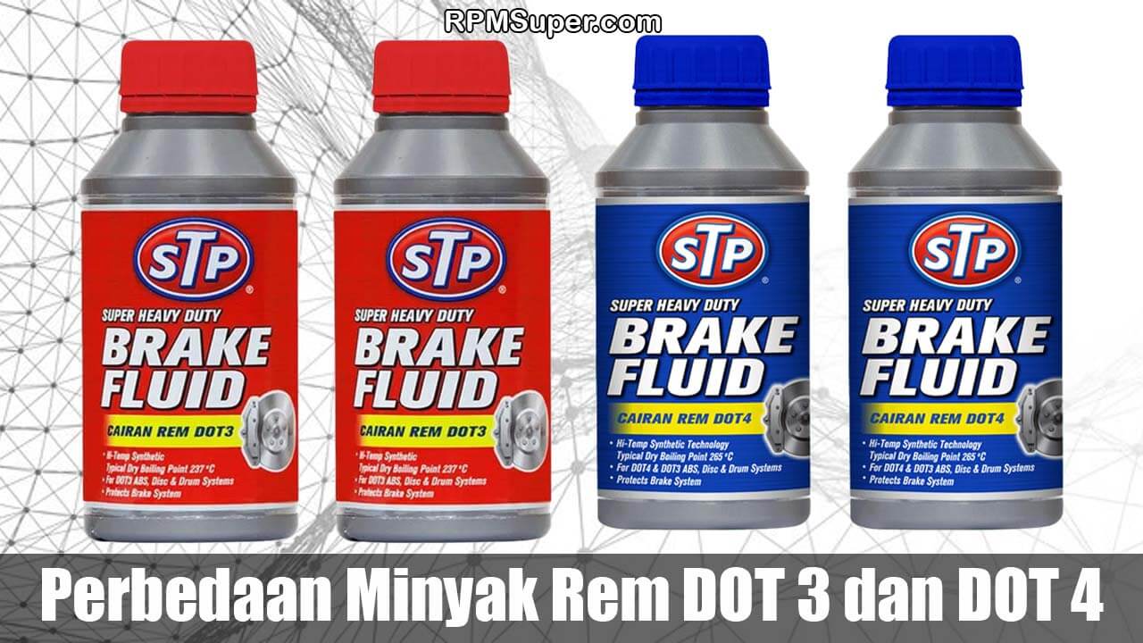 Perbedaan Minyak Rem DOT 3 dan DOT 4