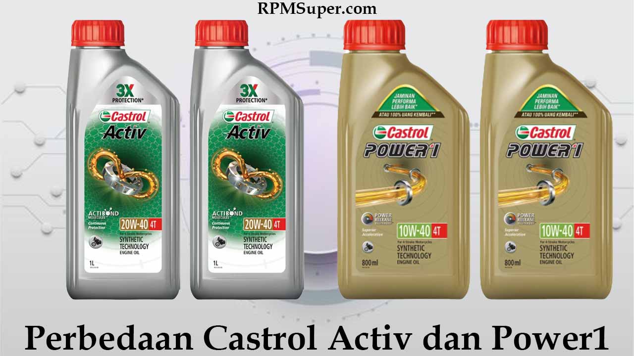 Perbedaan Castrol Activ dan Power1