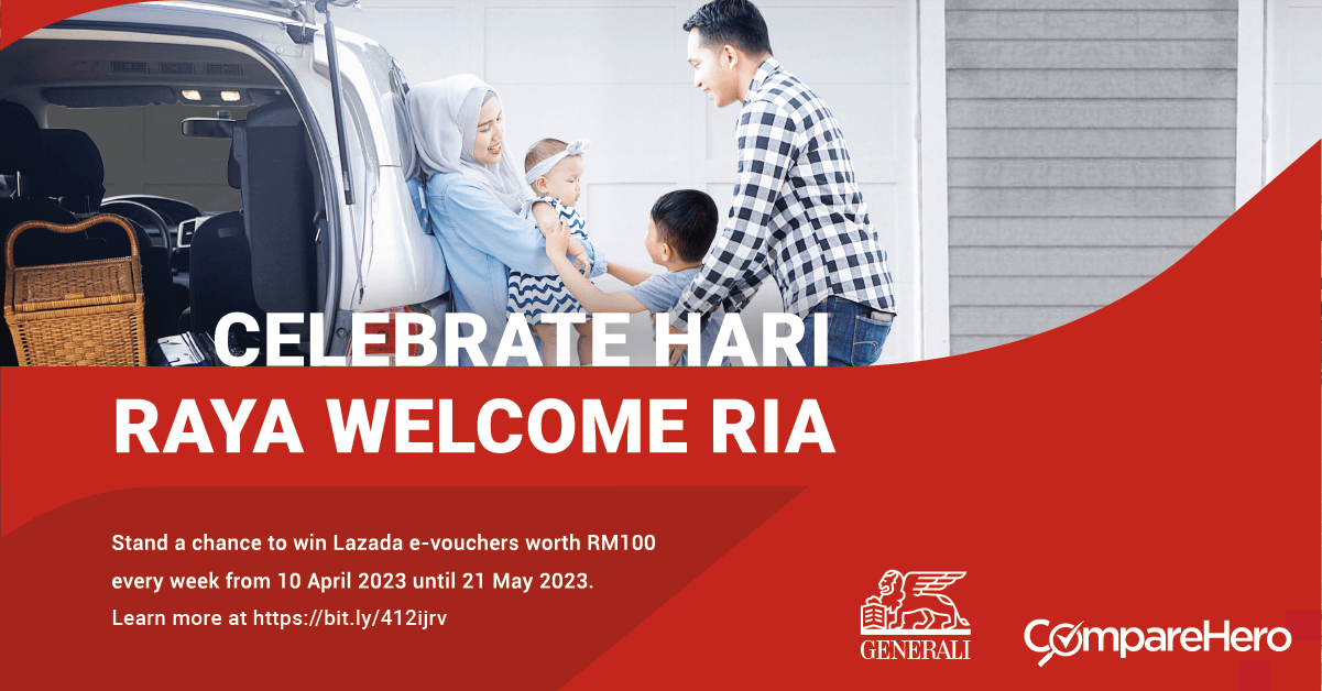 RM100 Lazada e-Vouchers Up For Grabs With Generali Hari Raya Welcome Ria Campaign!