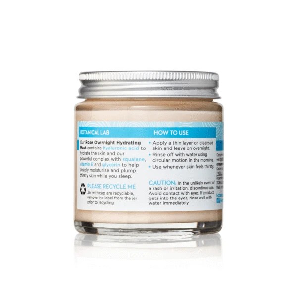 Botanical Lab Rose + Hyaluronic Acid Overnight Hydrating Mask 100 ML RR Rapid Service Ltd