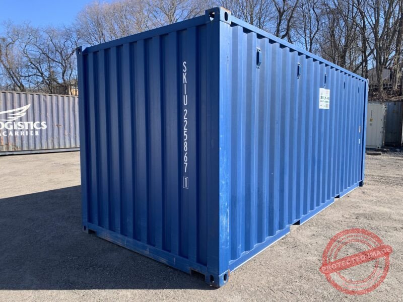 20′ x 8′ x 8.5′ Tall– New Shipping/Storage Container – Wind and Watertight – Blue - Image 5