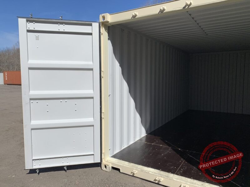 20′ x 8′ x 8.5′ Tall– New Shipping/Storage Container – Wind and Watertight – Beige - Image 6