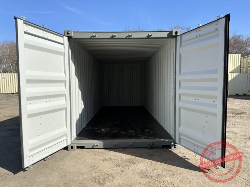 20′ x 8′ x 8.5′ Tall– New Shipping/Storage Container – Wind and Watertight – Gray - Image 7